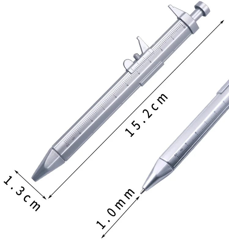 Multifunction Caliper Pen 0.5mm - Vernier Measuring Tool Ballpoint