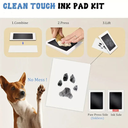 Inkless Pet Paw Print Commemorative Kit - Dog Cat Memorial Keepsake