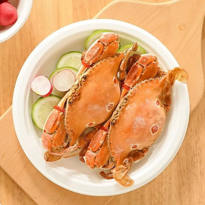50PCS Waterproof Oil Resistant Round Paper Plates Disposable