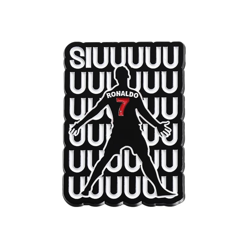 Football Star Enamel Lapel Pin - Professional Athlete Badge Brooch