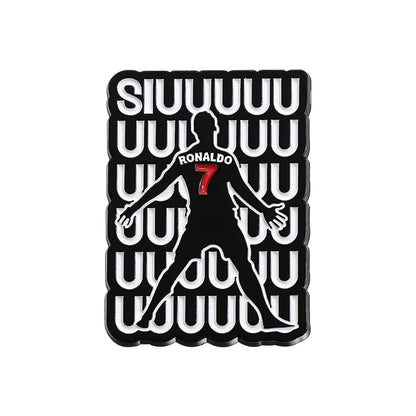 Football Star Enamel Lapel Pin - Professional Athlete Badge Brooch