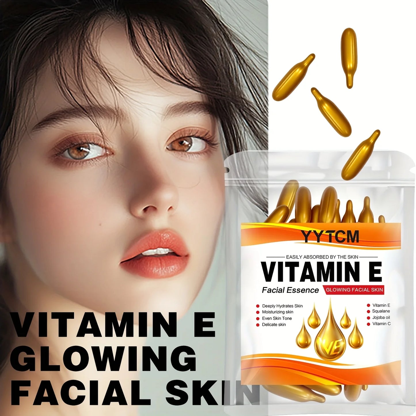 Vitamin E Moisturizing Capsules 0.4g x30 Hydrating Essence Serum