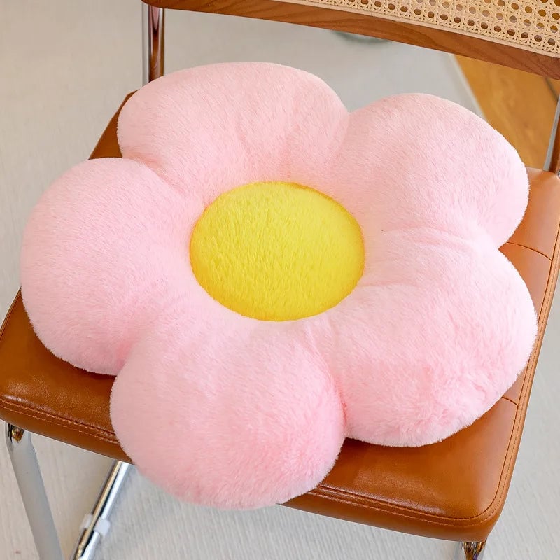 Round Thick Soft Nap Cloth Floor Cushion - Winter Chair Pillow