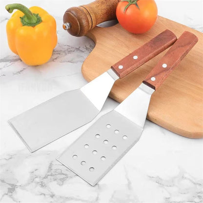 Stainless Steel Non-Stick BBQ Spatula & Grill Scraper Tool