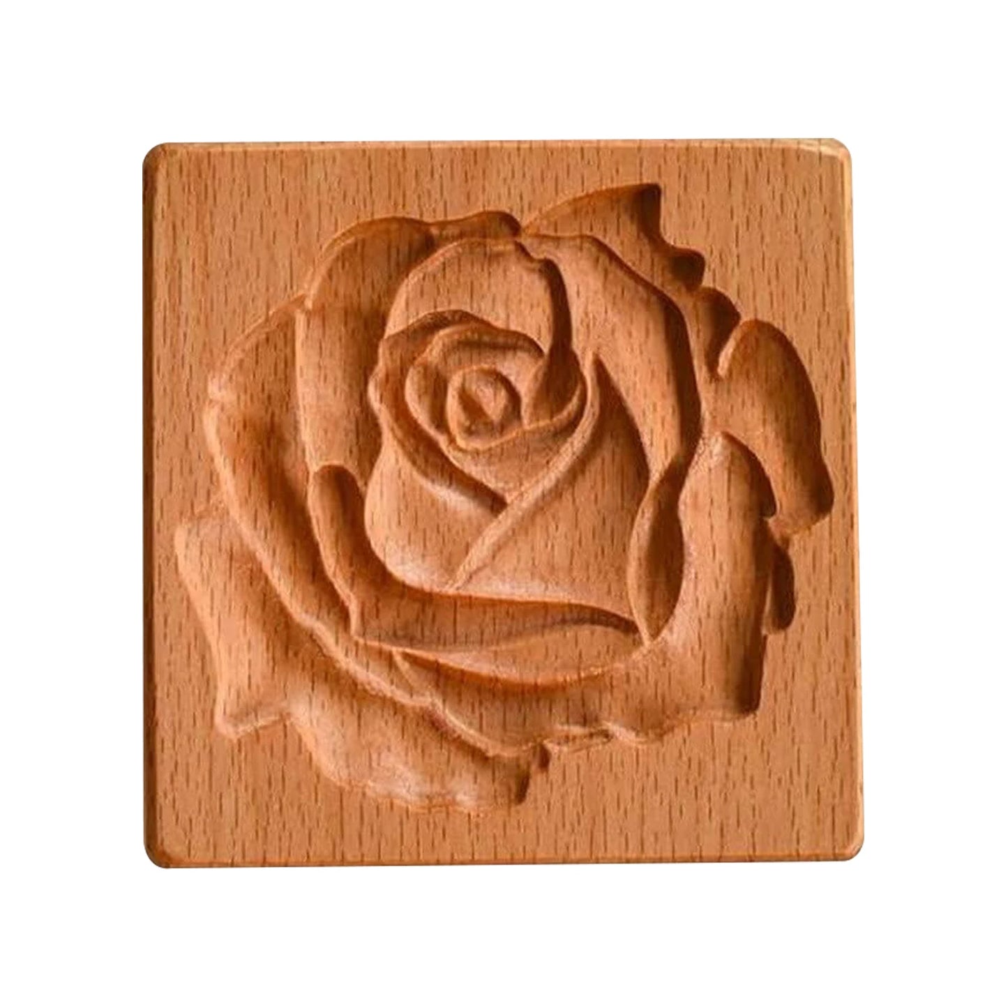 Wooden Cookie Cutter Baking Mold Press Stamps Gingerbread DIY Tool