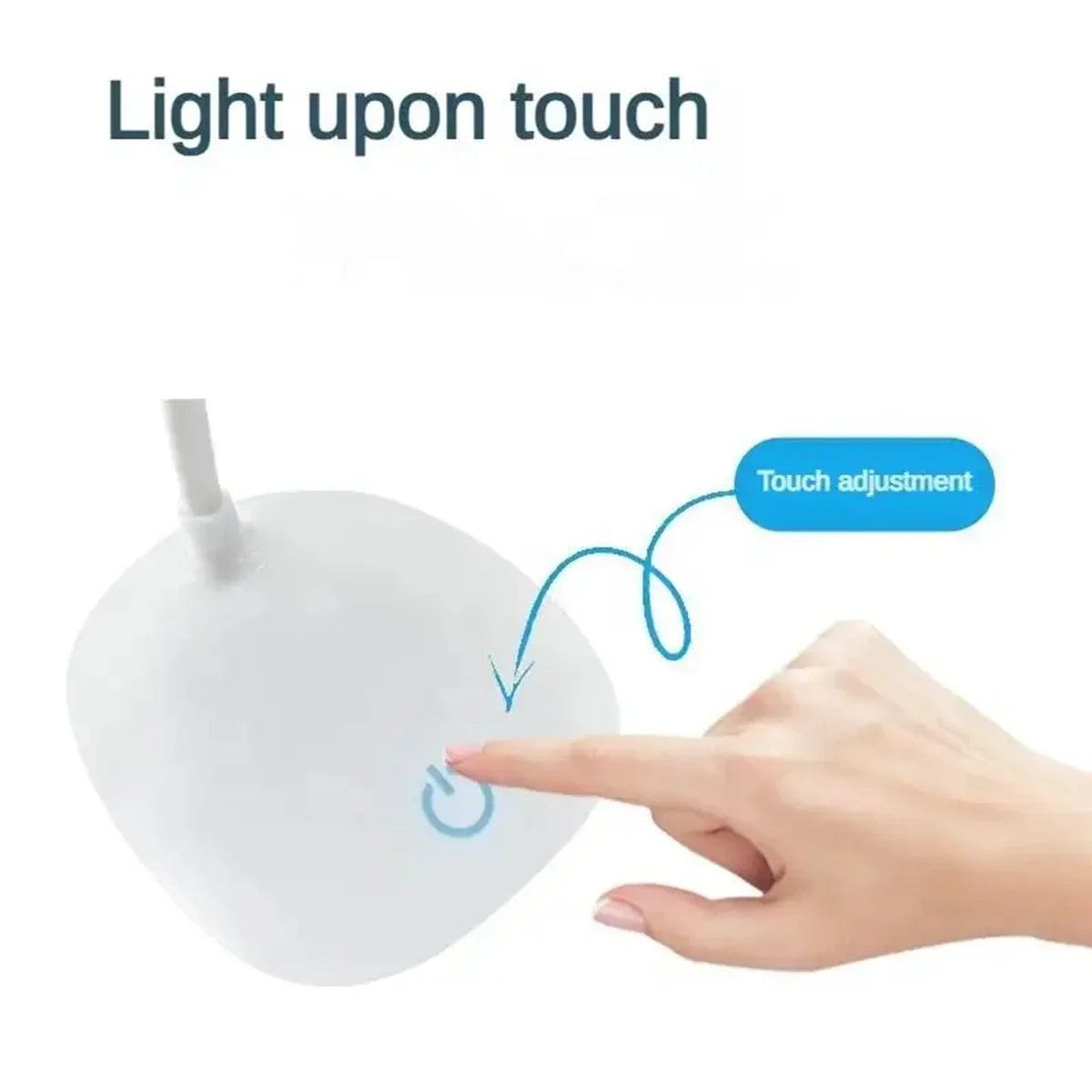USB Rechargeable LED Desk Lamp Touch Dimming Eye Protection Office