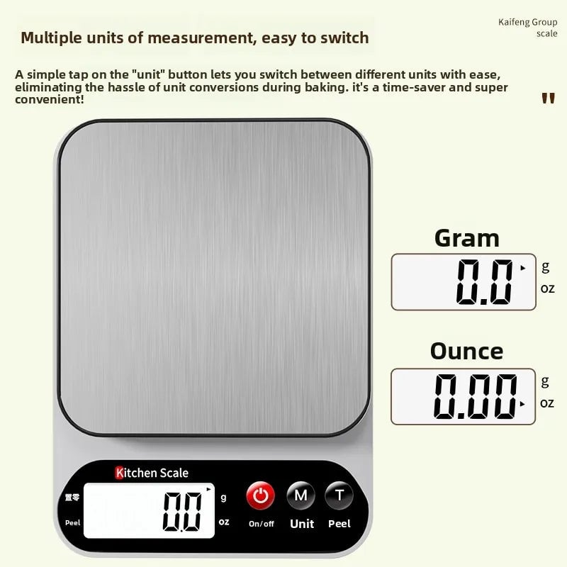 Digital Kitchen Scale 0.1g Precision Food Baking Weighing Scale