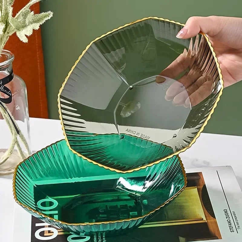 PET Partitioned Serving Plate - Multi-Section Dinnerware Dish