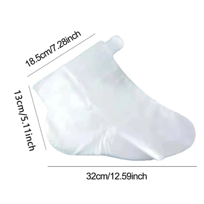 100Pcs Disposable Transparent Waterproof Foot Mask Covers