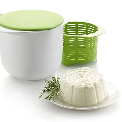 Microwave Silicone Cheese Maker - DIY Fresh Cheese Kit with Filter