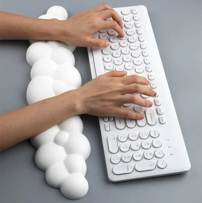 Ergonomic Memory Foam Mouse Pad with Wrist Rest - Anti-Slip Gaming
