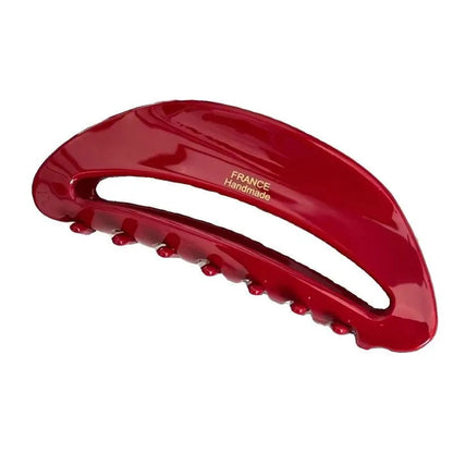 Red Geometric Hair Clips Set - Back Head Hair Accessories 1-2pcs