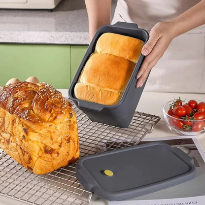 Silicone Bread Baking Mold - Non-Stick Toast Loaf Pan Kitchen