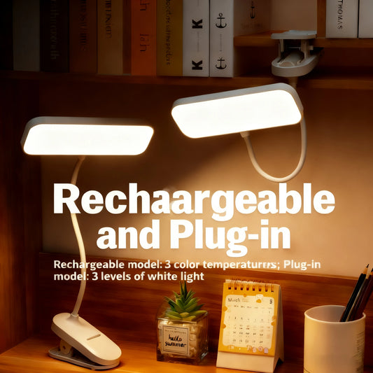 USB Rechargeable LED Desk Lamp 360° Flexible Eye Care Dimmable