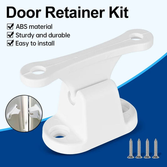 T-Shaped Motorhome Door Stopper Fixed Buckle White Black Camper
