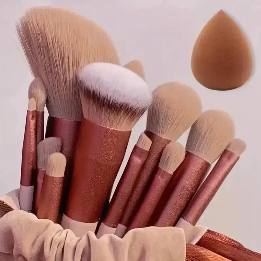 Professional Makeup Brush Set - Soft Fluffy Foundation & Blending