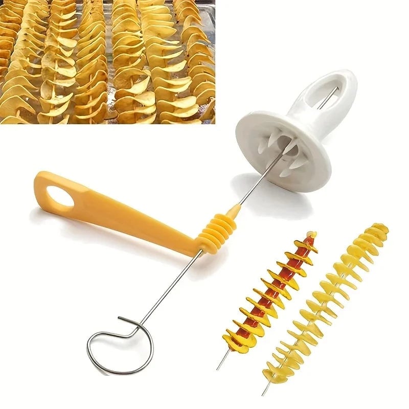6Pcs Stainless Steel Spiralizer Set Multi-Functional Vegetable Cutter