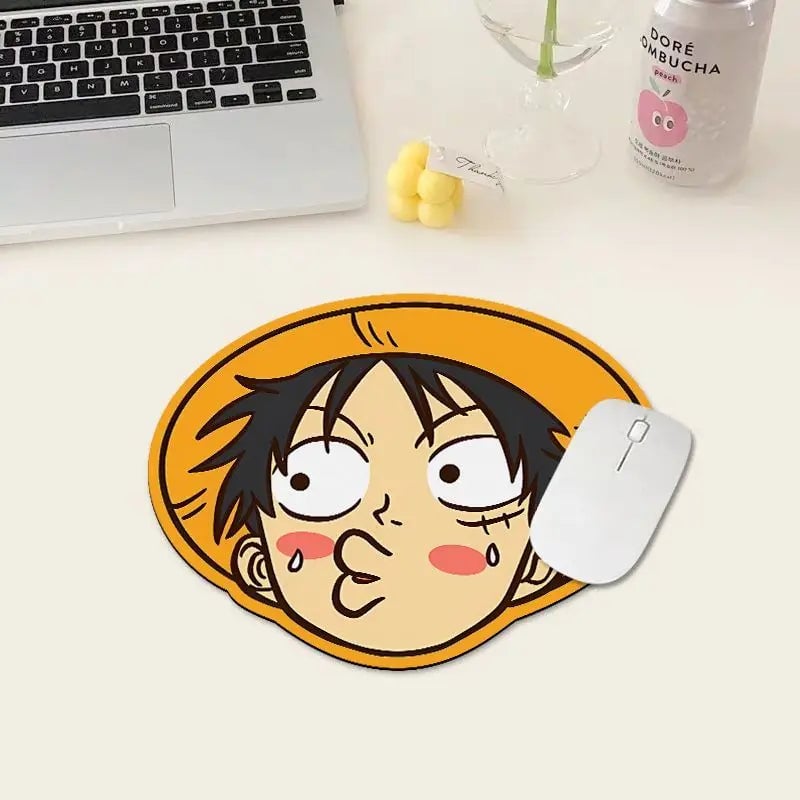 Non-Slip Waterproof Gaming Mouse Pad Luffy Anime Design PC Laptop