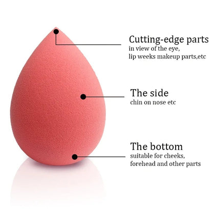 Black Makeup Sponge Powder Blender Foundation Contour Applicator