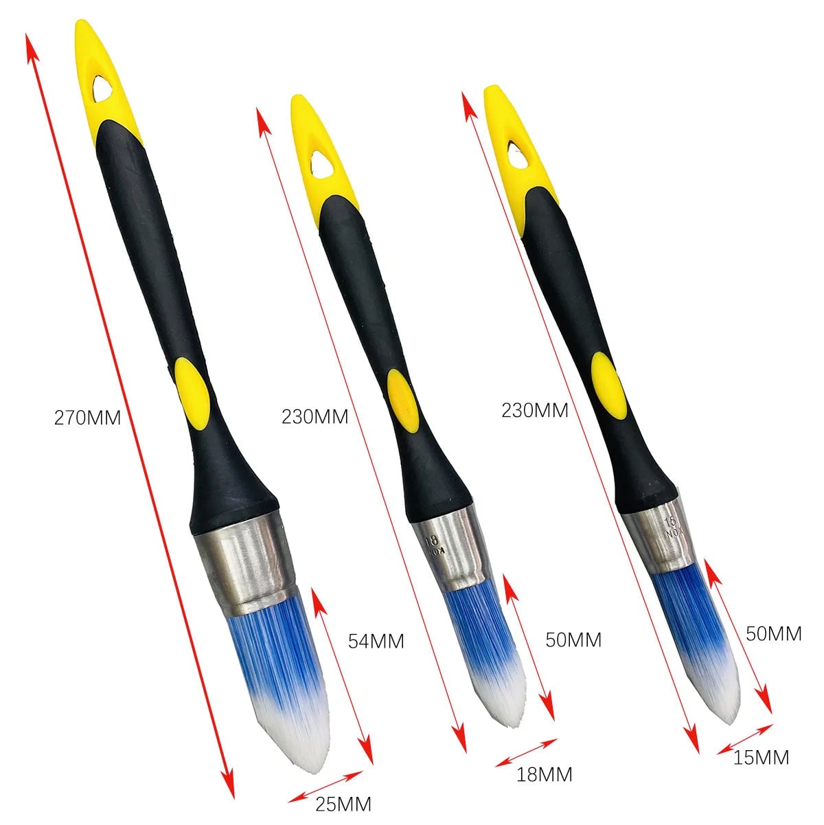 Professional Edge Trimming Paint Brush with Built-in Sharpener