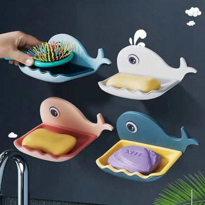 Cartoon Soap Box Drain Holder - Bathroom Shower Storage Tray