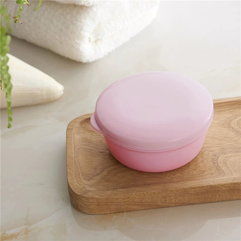Portable Round Sealed Soap Case - Waterproof Travel Soap Holder