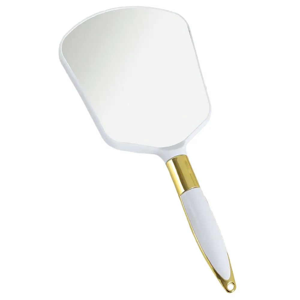 HD Vintage Handheld Makeup Mirror with Handle - Professional Vanity