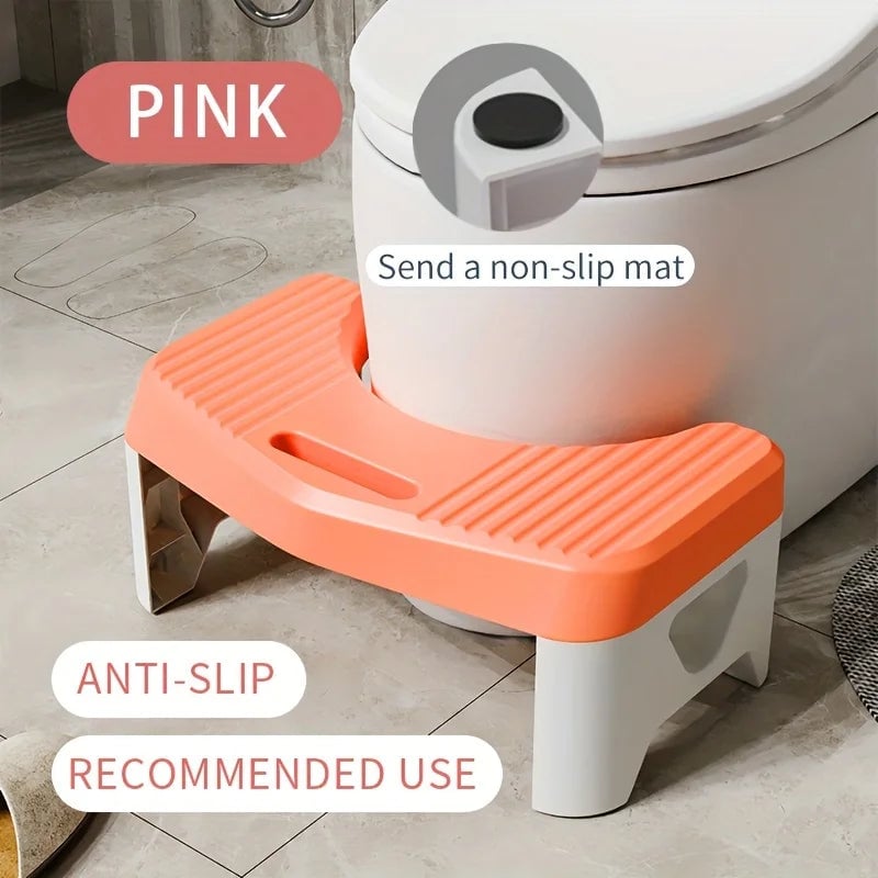 Ergonomic Toilet Footstool - Adult & Kids Squatting Aid Comfort Stool