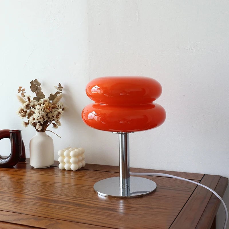 Macaron Glass Table Lamp - Trichromatic Dimming Eye Protection Light