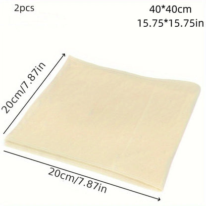 2-Pack Cotton Steamer Cloth - Curd Filter & Soybean Milk Strainer