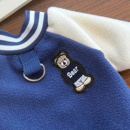 Winter Dog Jacket Coat - Warm Fleece Sweatshirt for Small Medium Dogs