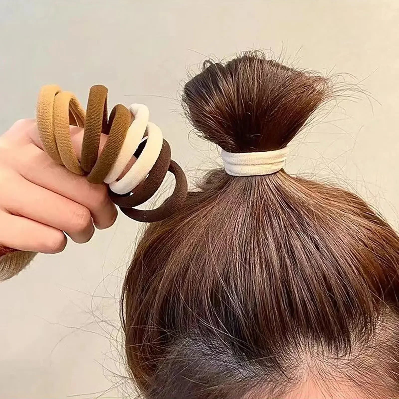 30-200pcs Nylon Hair Bands Set - Basic Ponytail Holders & Ties