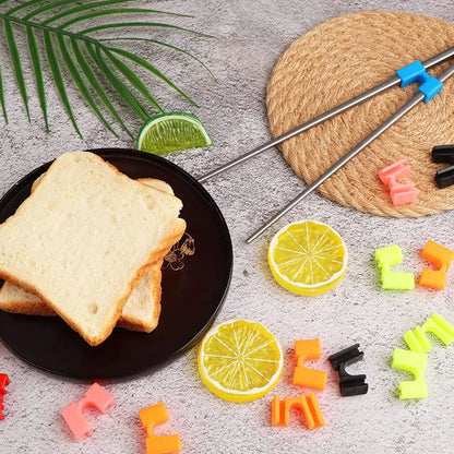 Reusable Training Chopsticks with Hinges Connector Adult Kids