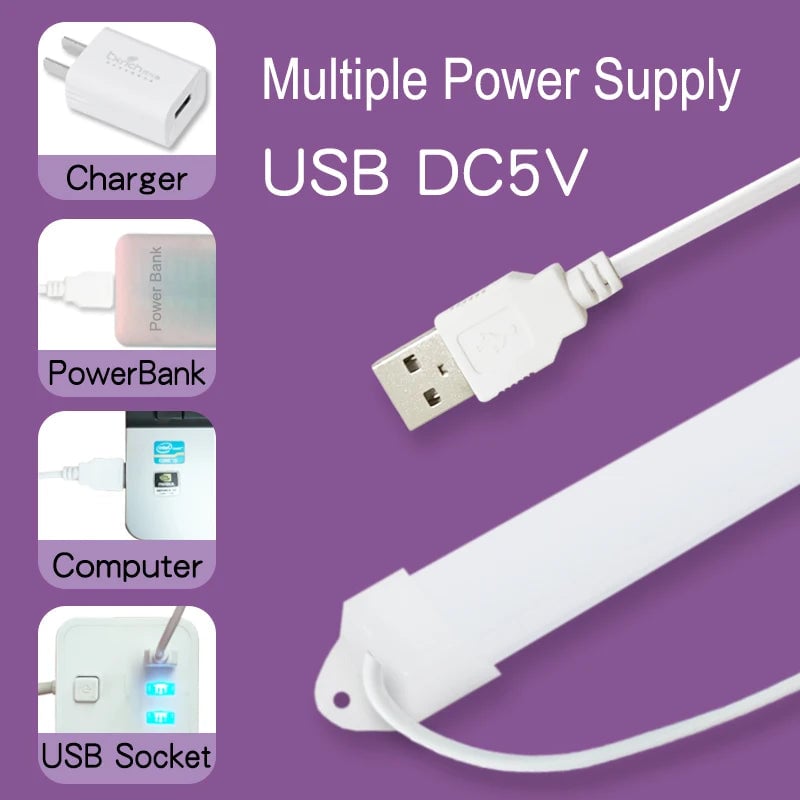 USB Magnetic LED Desk Lamp Eye Protection Study Reading Light