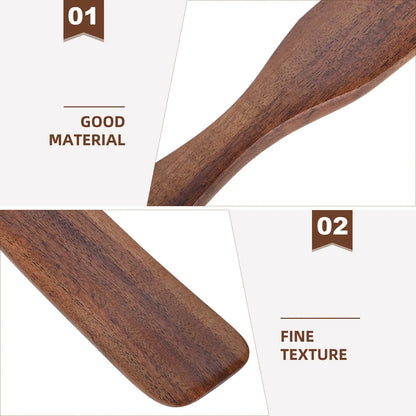 28cm Wooden Spatula Kitchen Utensil - Long Handle Cooking Spoon