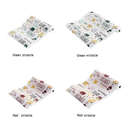 Waterproof Printed Cabinet Drawer Liner Mat - Scalable Kitchen Shelf