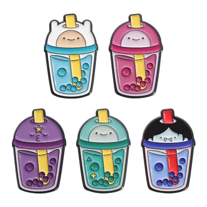 Custom Cartoon Anime Enamel Pins - Cute Character Lapel Badge Set
