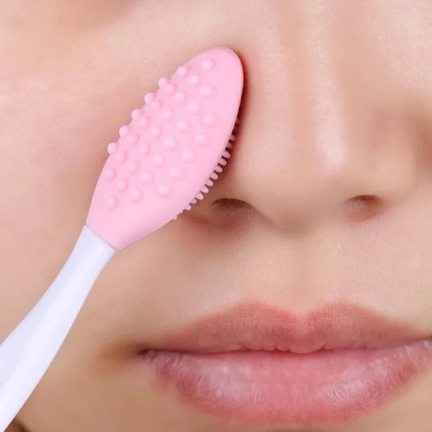 Silicone Face Cleansing Brush Set - Blackhead Removal & Exfoliation