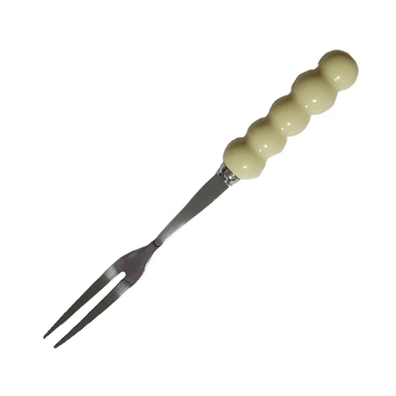 4-Tine Stainless Steel Dinner Forks Set Korean Cutlery Kitchen