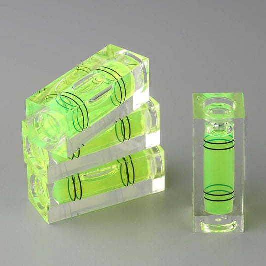 Large Square Dual Line Bubble Level - Precision Mini Spirit Level Tool