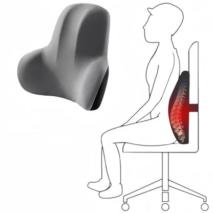 Memory Foam Lumbar Support Cushion Car Office Gaming Chair Back Pillow