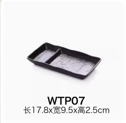 Black Melamine Shovel Plate - BBQ Serving Plate Restaurant Grade