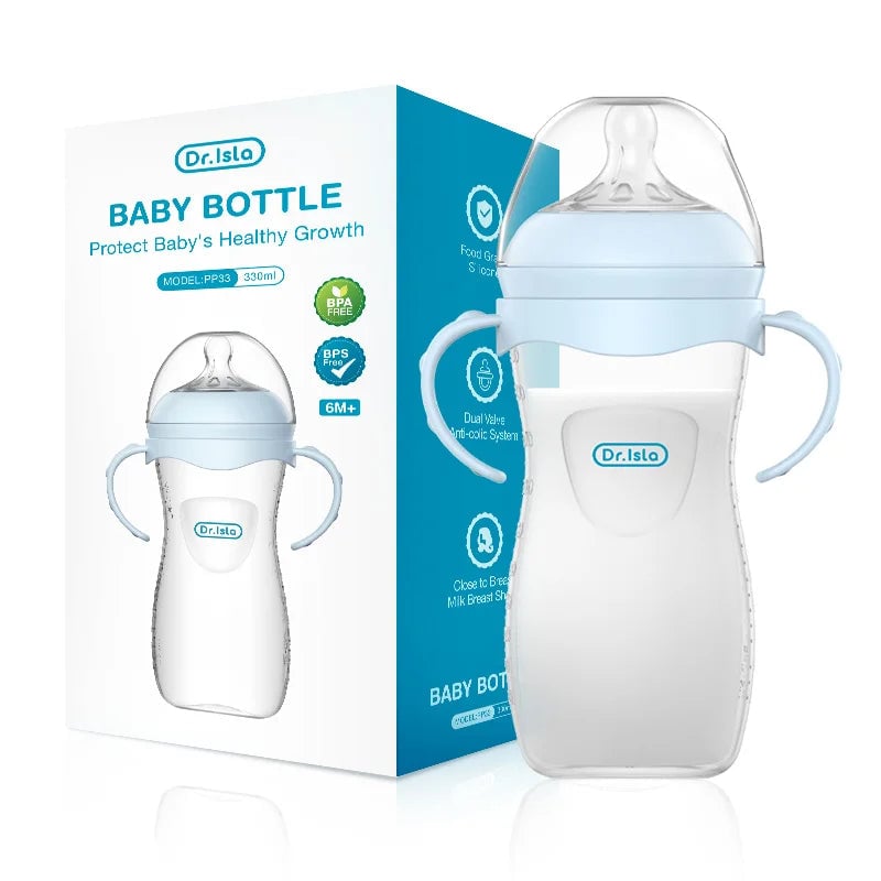 BPA-Free PP Baby Bottles 150/240/330ML with Handles Newborn Feeding