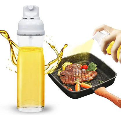 Oil Spray Bottle -250ML Kitchen Cooking Dispenser for Oil & Sauces