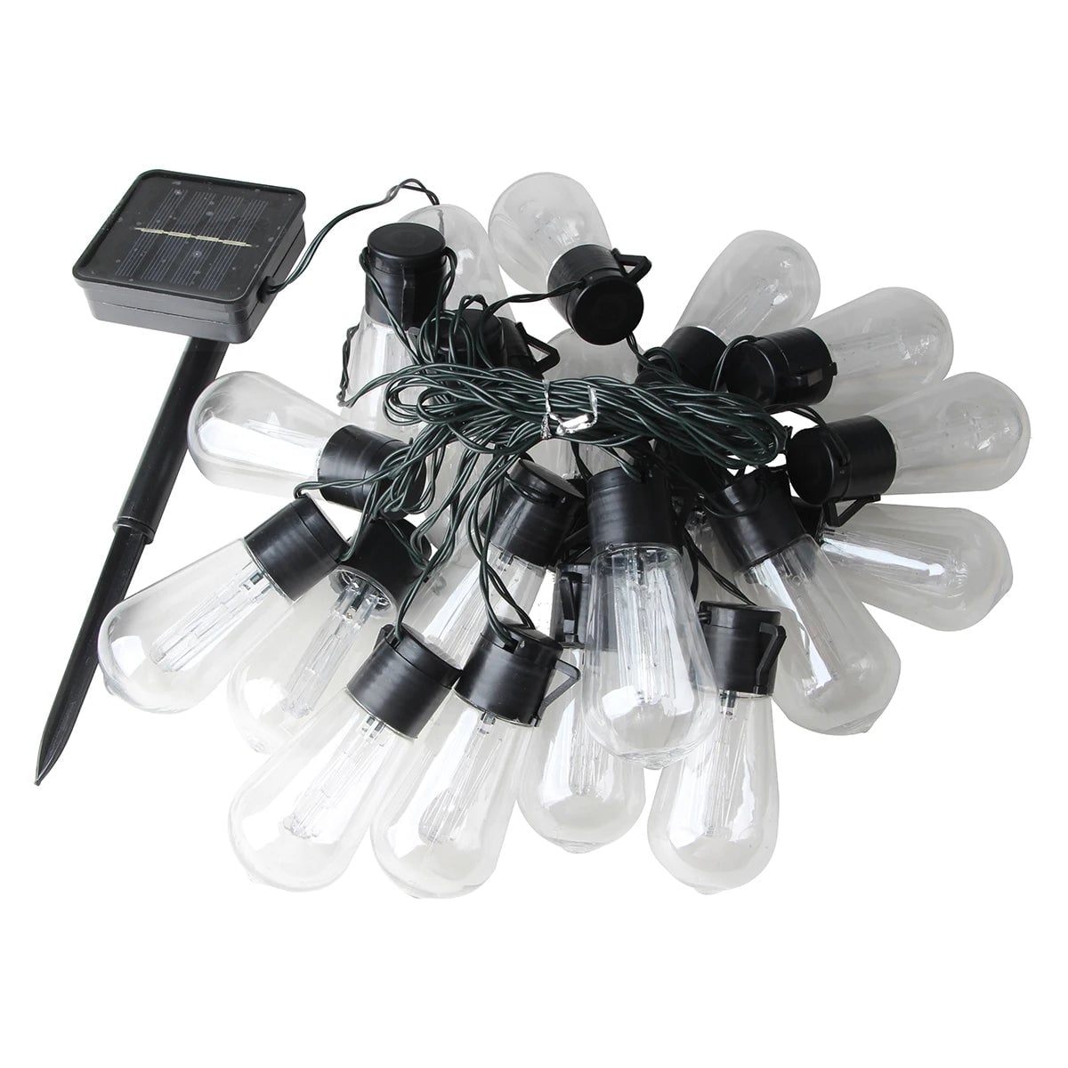 Solar LED Globe String Lights - Outdoor Waterproof Fairy Lights
