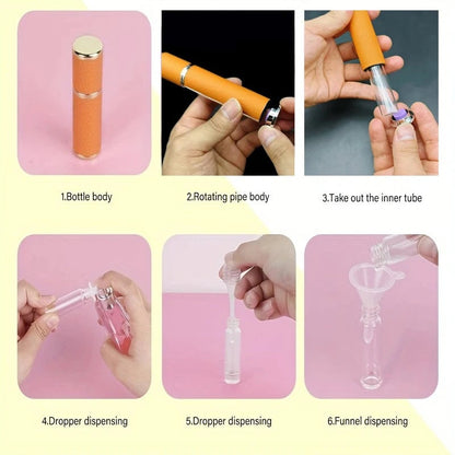 10ml Portable Refillable Perfume Bottle - Leak Proof Travel Sprayer