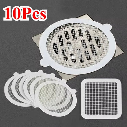 10Pcs Disposable Hair Catcher Drain Filter Mesh Strainer Cover