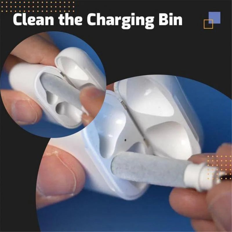 Bluetooth Earbuds Cleaning Pen - Multi-Tip Brush Tool Kit