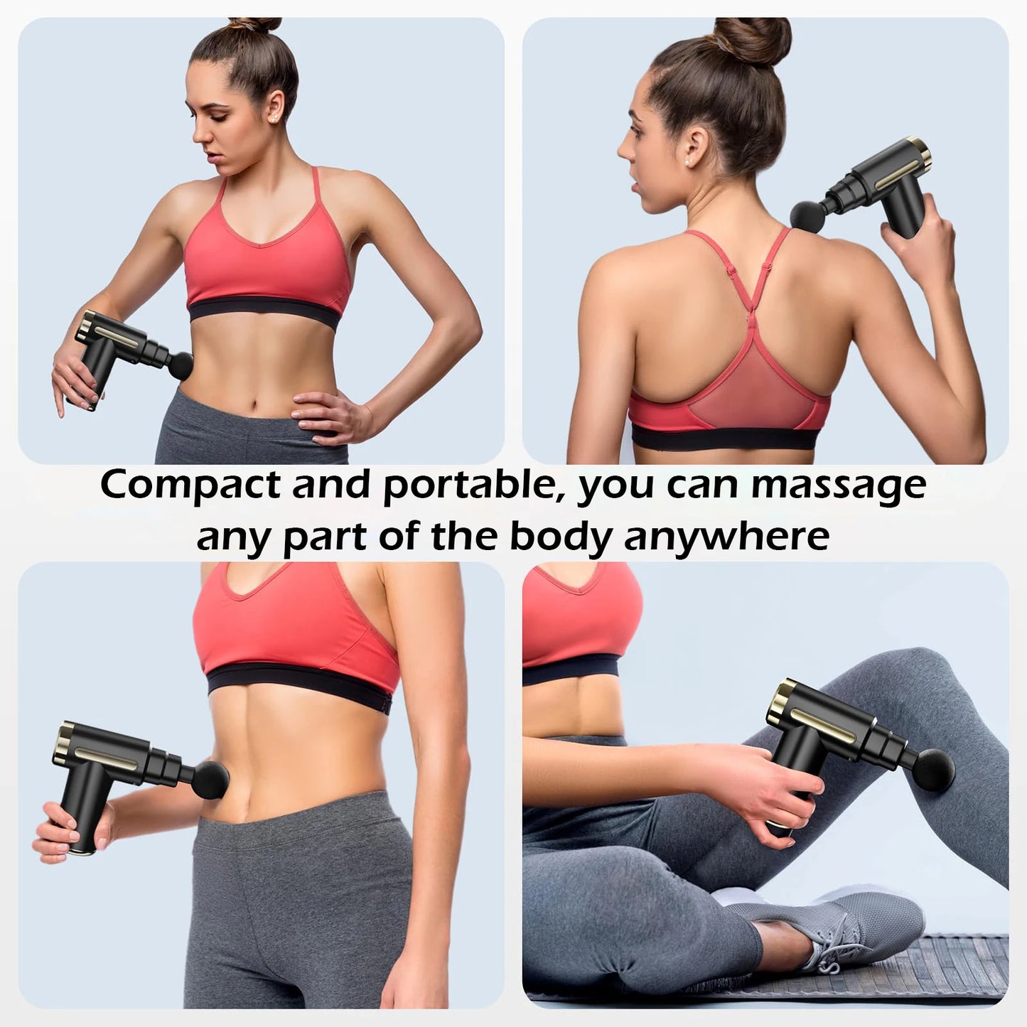 Mini Deep Tissue Fascia Gun - Adjustable Speed Lightweight Massage