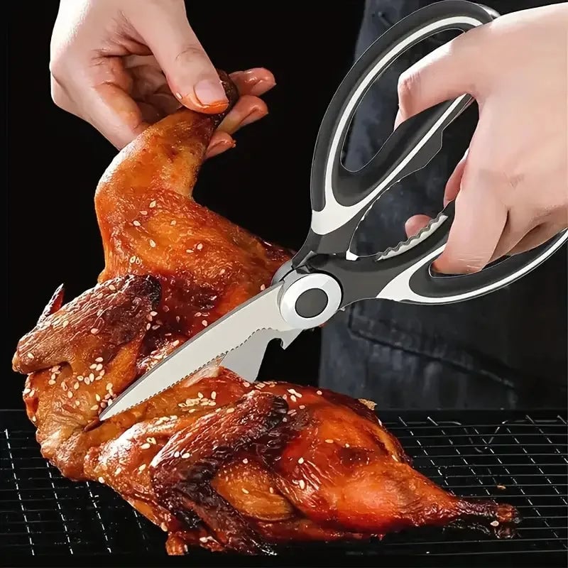 Heavy Duty Stainless Steel Kitchen Scissors for Fish Meat Chicken